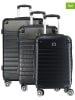 Canadian Peak 3tlg. Hardcase-Trolleyset "Shockeak" in Schwarz