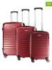 Canadian Peak 3tlg. Hardcase-Trolleyset "Shockeak" in Rot