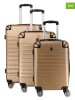 Canadian Peak 3tlg. Hardcase-Trolleyset "Shockeak" in Beige