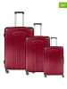 Canadian Peak 3-delige hardcase-trolleyset "Softlesseak" rood