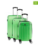 Canadian Peak 3-delige hardcase-trolleyset "Softlesseak" groen