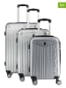 Canadian Peak 3-delige hardcase-trolleyset "Softlesseak" zilverkleurig