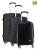 Canadian Peak 3-delige hardcase-trolleyset "Solomuneak" zwart
