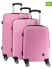 Canadian Peak 3-delige hardcase-trolleyset "Solomuneak" lichtroze
