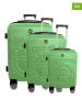 Canadian Peak 3-delige hardcase-trolleyset "Stanisleak" groen