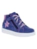Richter Shoes Leder-Sneakers "Flora" in Blau/ Rosa