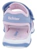 Richter Shoes Sandalen in Hellblau/ Rosa