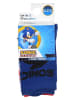 Sonic 3-delige set: sokken "Sonic" donkerblauw/wit/rood