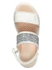 Geox Sandalen "Deaphne" in Silber/ Weiß