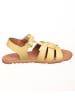 kmins Leder-Sandalen in Gelb