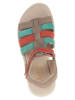 lamino Leren sandalen beige
