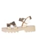 lamino Leder-Sandalen in Gold