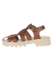 lamino Leder-Sandalen in Hellbraun