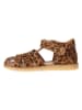 POM POM Leren enkelsandalen bruin