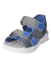 Ricosta Sandalen "Tarek" in Grau/ Blau