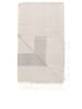 ILVY'S Hamamtuch in Grau/ Schwarz - (L)180 x (B)95 cm