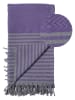 Samimi Hamamdoek "Sahara" paars/grijs - (L)180 x (B)100 cm