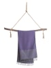 Samimi Hamamdoek "Sahara" paars/grijs - (L)180 x (B)100 cm