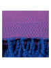 Towel to Go Hamamtuch "Samos" in Blau/ Lila - (L)175 x (B)95 cm