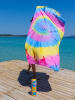 Towel to Go 2in1-Strandtuch und Pareo in Bunt - (L)180 x (B)100 cm