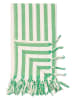 Samimi Hamamtuch "Demeter" in Creme/ Grün - (L)180 x (B)100 cm