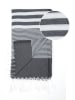 Towel to Go Strandtuch "Towel To Go" in Schwarz - (L)180 x (B)100 cm