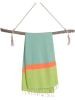 Towel to Go Strandtuch in Grün/ Blau - (L)180 x (B)100 cm