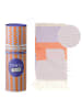 Samimi Strandlaken "Towel to Go - Palermo" oranje/violet - (L)180 x (B)100 cm