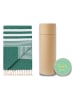 Towel to Go Hamamdoek "Herike" groen - (L)180 x (B)100 cm