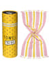 Towel to Go Strandtuch "Coral Coast" in Rosa/ Gelb - (L)180 x (B)100 cm