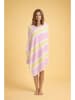 Towel to Go Strandlaken "Coral Coast" lichtroze/geel - (L)180 x (B)100 cm
