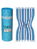 Towel to Go Strandtuch "Towel To Go - Coral Coast" in Blau - (L)180 x (B)100 cm