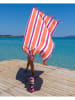 Towel to Go Strandtuch "Towel To Go - Coral Coast" in Orange/ Pink - (L)180 x (B)100 cm