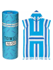 Towel to Go Poncho "Coral Coast" blauw - (L)180 x (B)100 cm