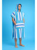 Towel to Go Poncho "Coral Coast" blauw - (L)180 x (B)100 cm