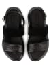 DKNY Leder-Sandalen in Schwarz