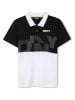 DKNY Koszulka polo w kolorze czarno-białym