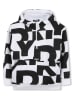 DKNY Hoodie in Weiß/ Schwarz