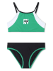 DKNY Bikini in Grün/ Schwarz