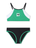 DKNY Bikini-Set in Grün/ Schwarz