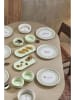 Hermia 14-częściowy zestaw śniadaniowy w kolorze zielono-białym