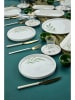 Hermia 23tlg. Frühstücksservice in Weiß/ Grün