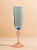 Hermia Kieliszki (2 szt.) w kolorze turkusowo-jasnoróżowym do szampana - 150 ml