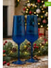 Hermia 2er-Set: Champagnergläser in Blau - 195 ml