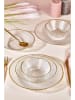 Hermia 18tlg. Kombiservice in Transparent/ Gold