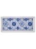Hermia Servierplatte in Weiß/ Blau - (L)35 x (B)16 cm