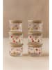 Hermia 6-delige set: voorraadpotten beige/meerkleurig - 220 ml