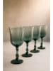 Hermia 4-delige set: wijnglazen groen - 240 ml