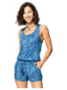 Ipanima Jumpsuit in Blau/ Türkis