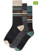 Wrangler 3er-Set: Socken "Sven" in Schwarz/ Türkis/ Beige